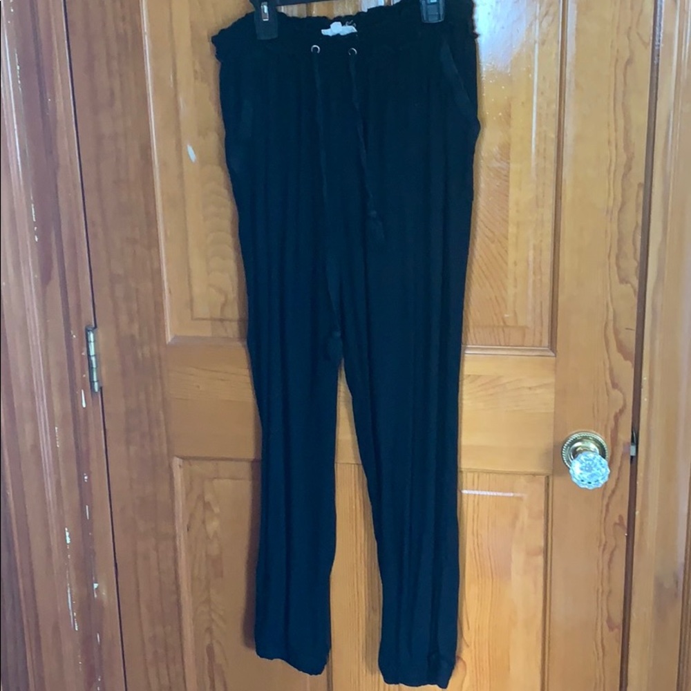 Black dress joggers